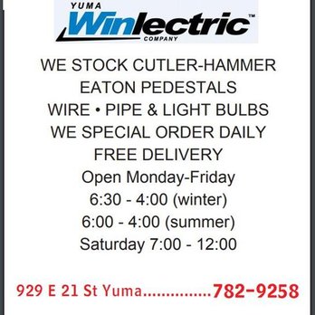 Yuma Winlectric: Proveedor Eléctrico Confiable en Yuma, AZ
